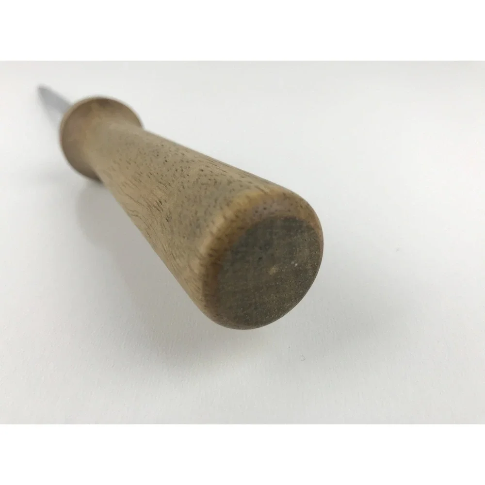 Vintage‎ Unbranded Knife Sharpening Steel Rod Wooden Handle Kitchen Tool 12